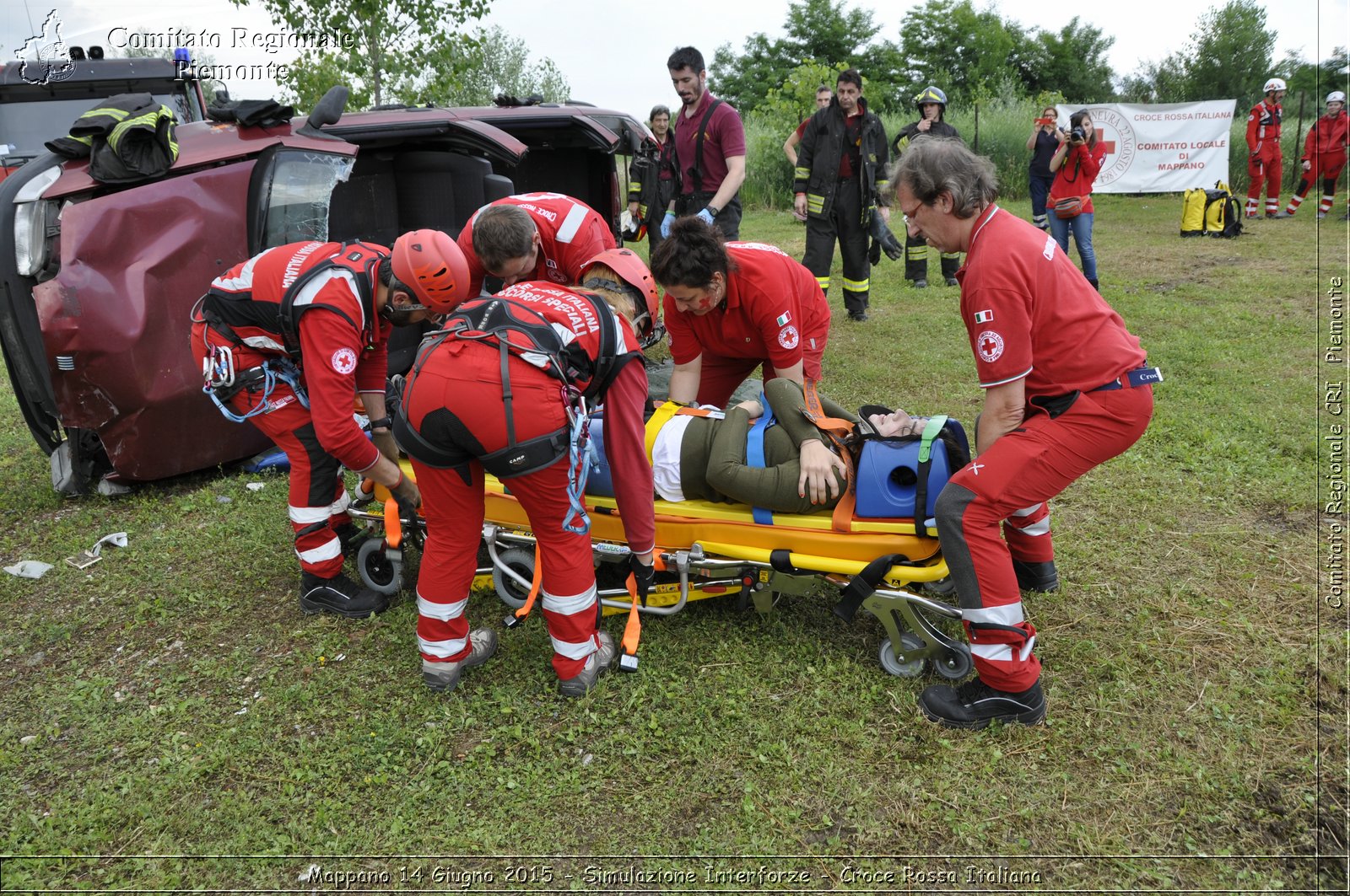 Mappano 14 Giugno 2015 - Simulazione Interforze - Croce Rossa Italiana- Comitato Regionale del Piemonte