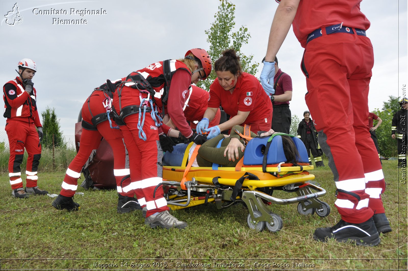 Mappano 14 Giugno 2015 - Simulazione Interforze - Croce Rossa Italiana- Comitato Regionale del Piemonte