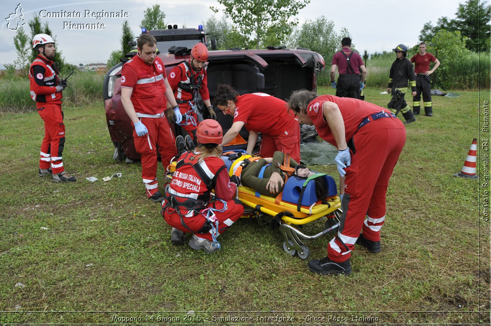 Mappano 14 Giugno 2015 - Simulazione Interforze - Croce Rossa Italiana- Comitato Regionale del Piemonte