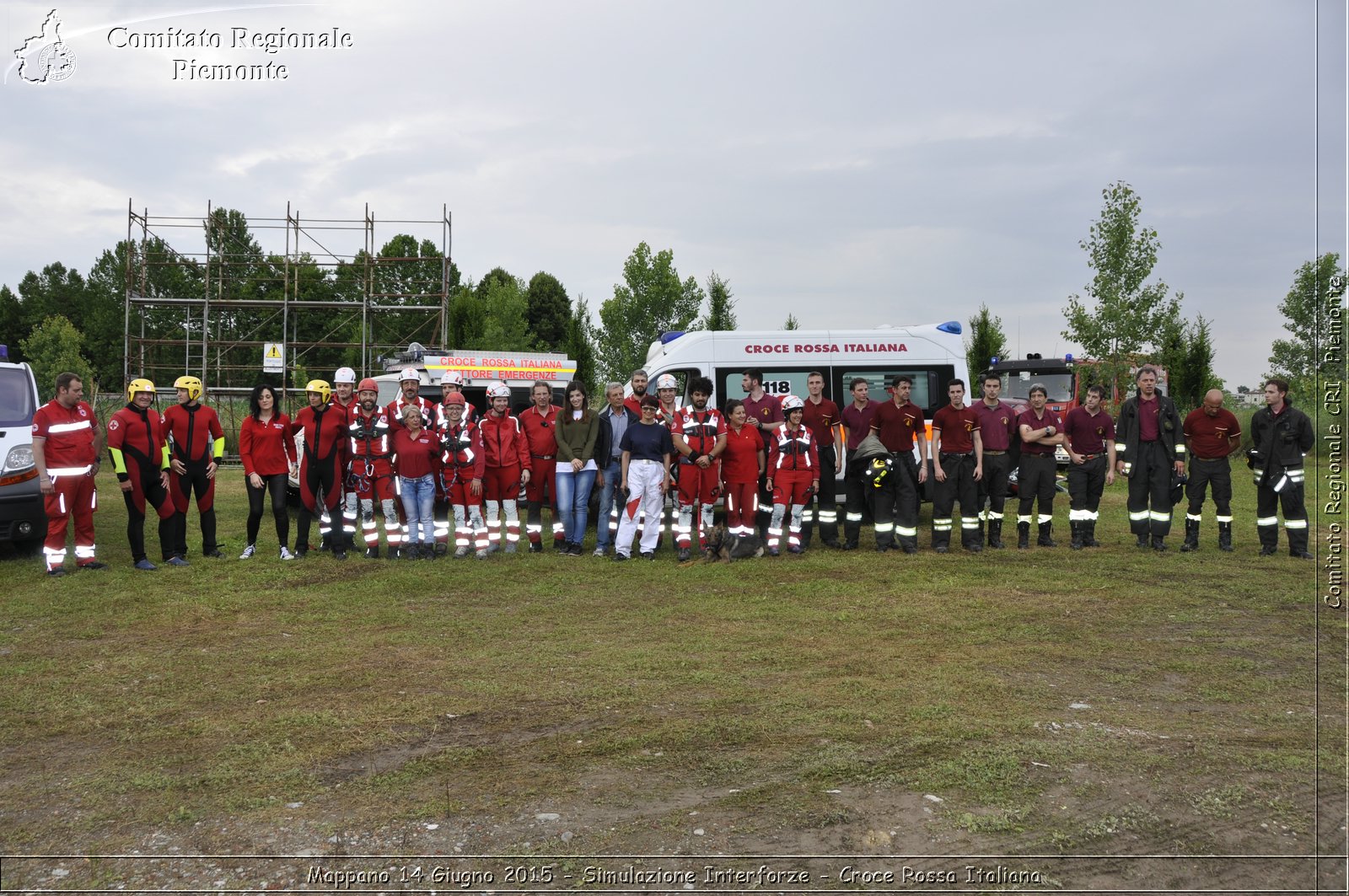 Mappano 14 Giugno 2015 - Simulazione Interforze - Croce Rossa Italiana- Comitato Regionale del Piemonte