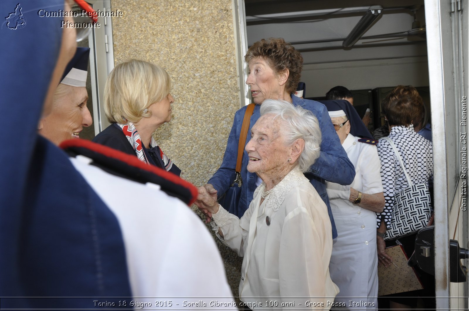 Torino 18 Giugno 2015 - Sorella Cibrario compie 100 anni - Croce Rossa Italiana- Comitato Regionale del Piemonte