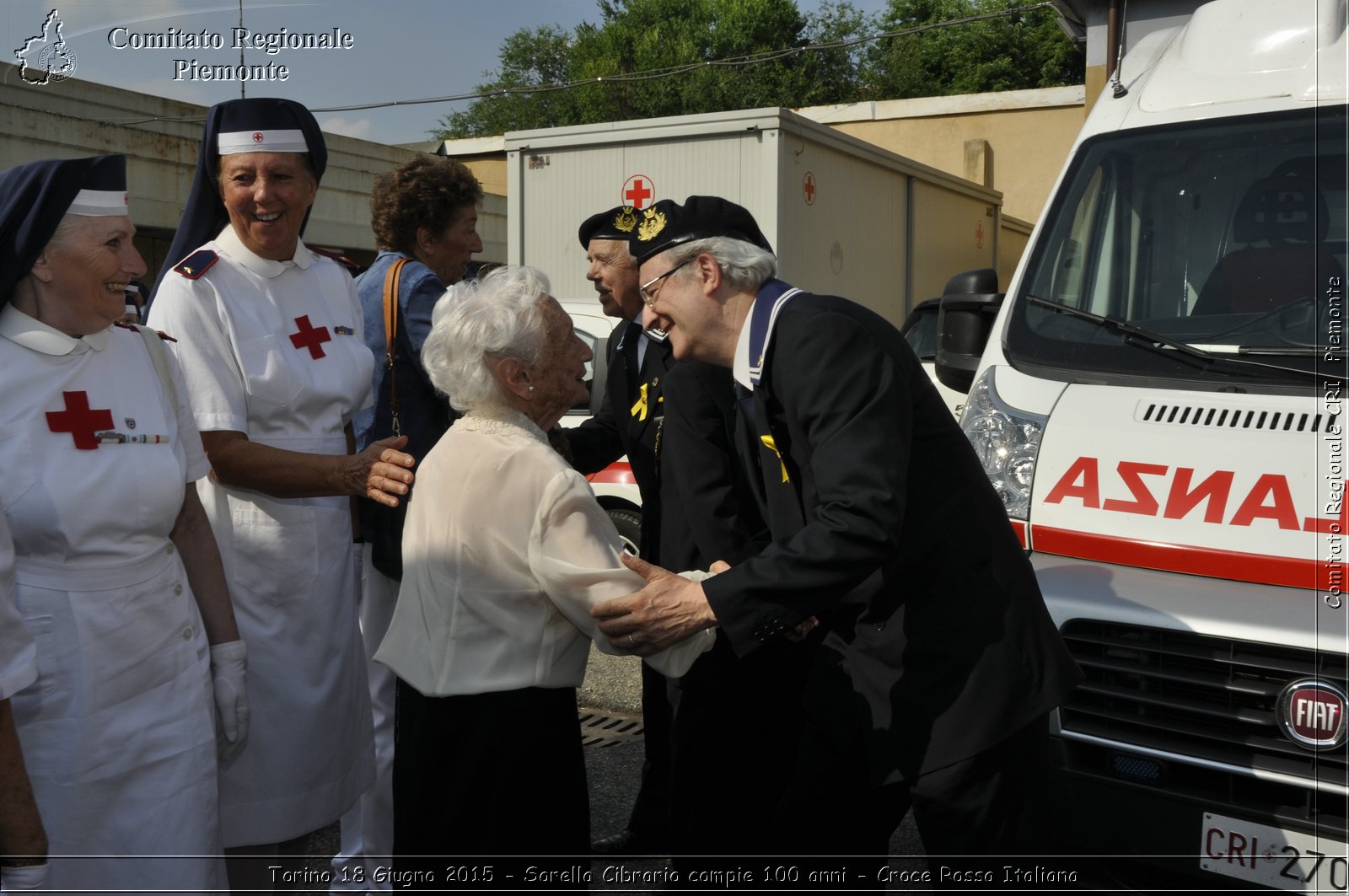 Torino 18 Giugno 2015 - Sorella Cibrario compie 100 anni - Croce Rossa Italiana- Comitato Regionale del Piemonte