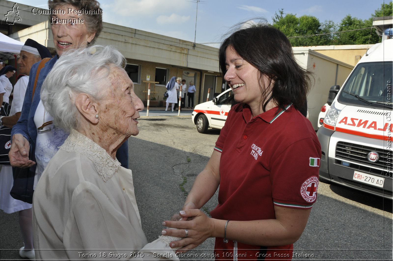 Torino 18 Giugno 2015 - Sorella Cibrario compie 100 anni - Croce Rossa Italiana- Comitato Regionale del Piemonte