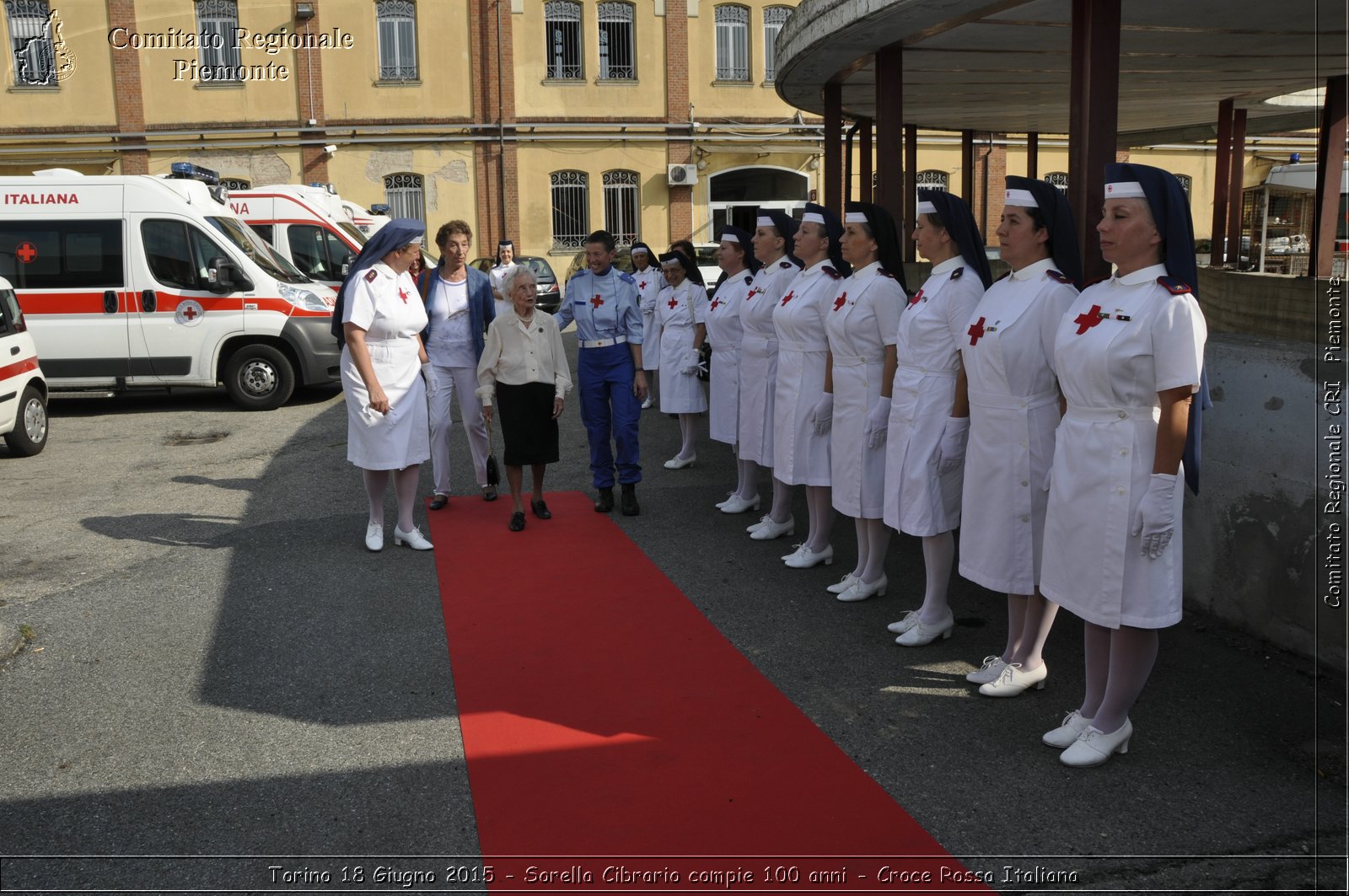 Torino 18 Giugno 2015 - Sorella Cibrario compie 100 anni - Croce Rossa Italiana- Comitato Regionale del Piemonte