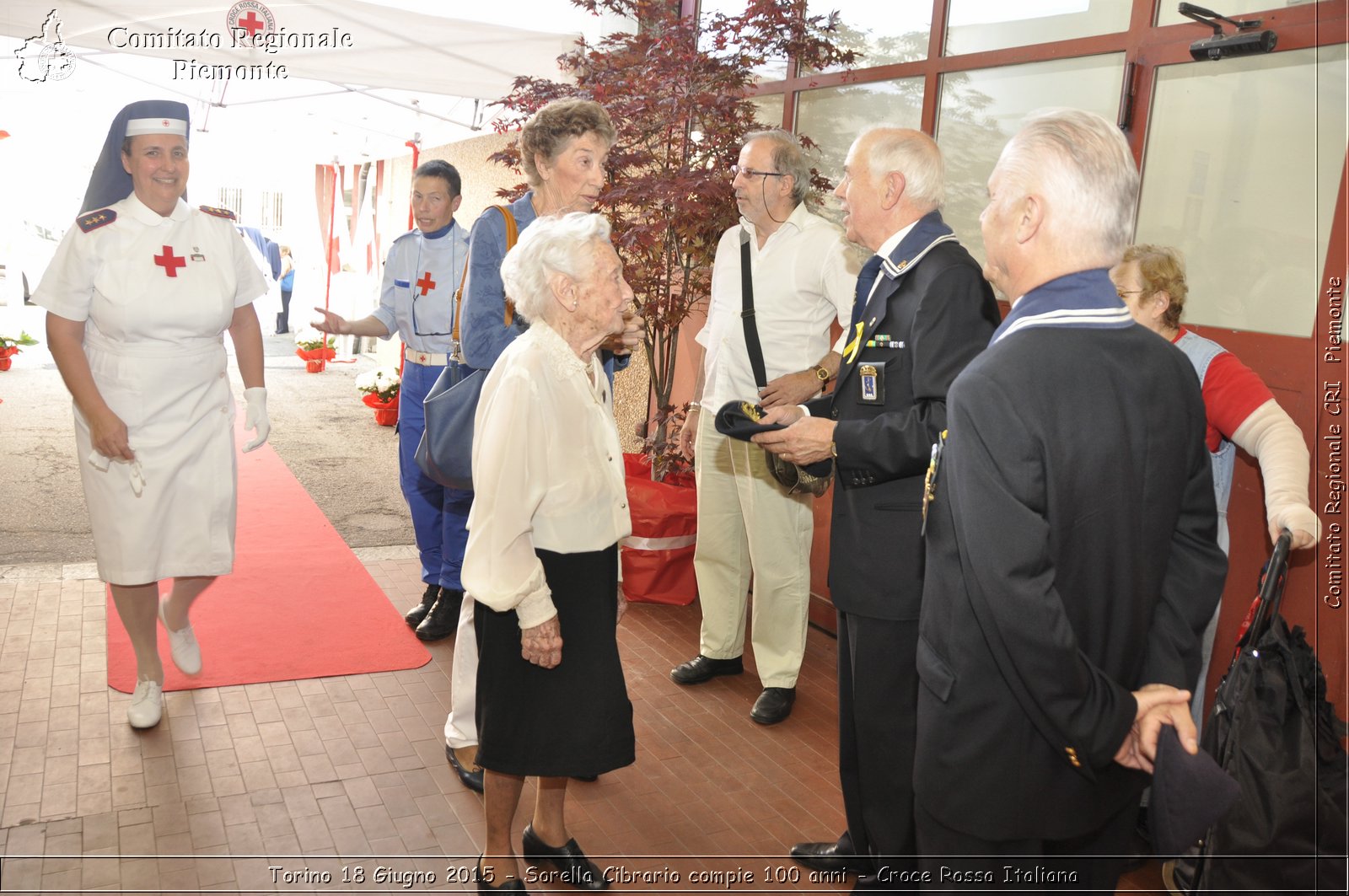 Torino 18 Giugno 2015 - Sorella Cibrario compie 100 anni - Croce Rossa Italiana- Comitato Regionale del Piemonte