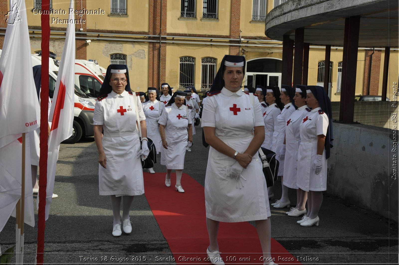 Torino 18 Giugno 2015 - Sorella Cibrario compie 100 anni - Croce Rossa Italiana- Comitato Regionale del Piemonte