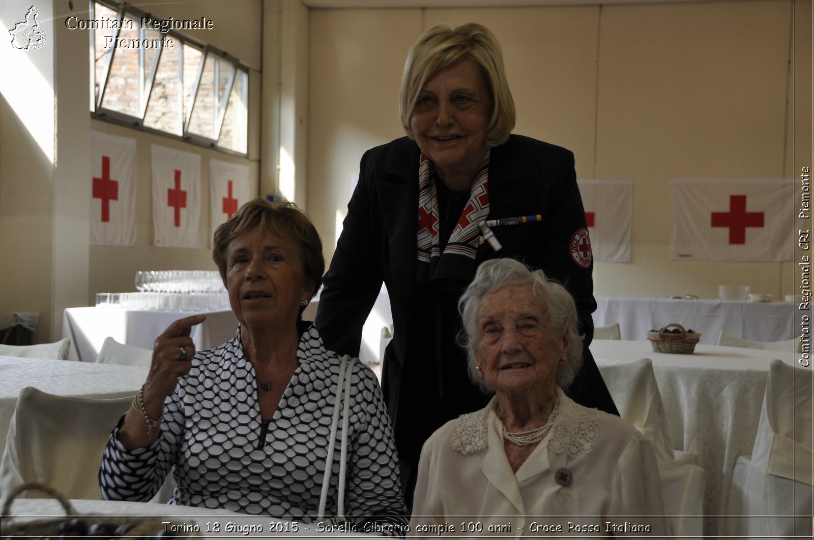 Torino 18 Giugno 2015 - Sorella Cibrario compie 100 anni - Croce Rossa Italiana- Comitato Regionale del Piemonte