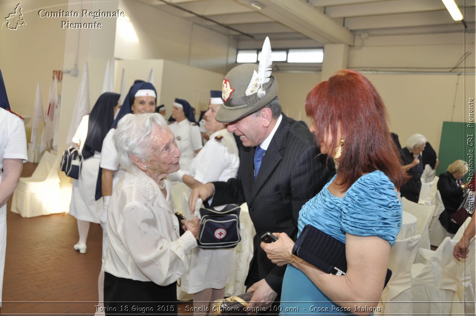 Torino 18 Giugno 2015 - Sorella Cibrario compie 100 anni - Croce Rossa Italiana- Comitato Regionale del Piemonte