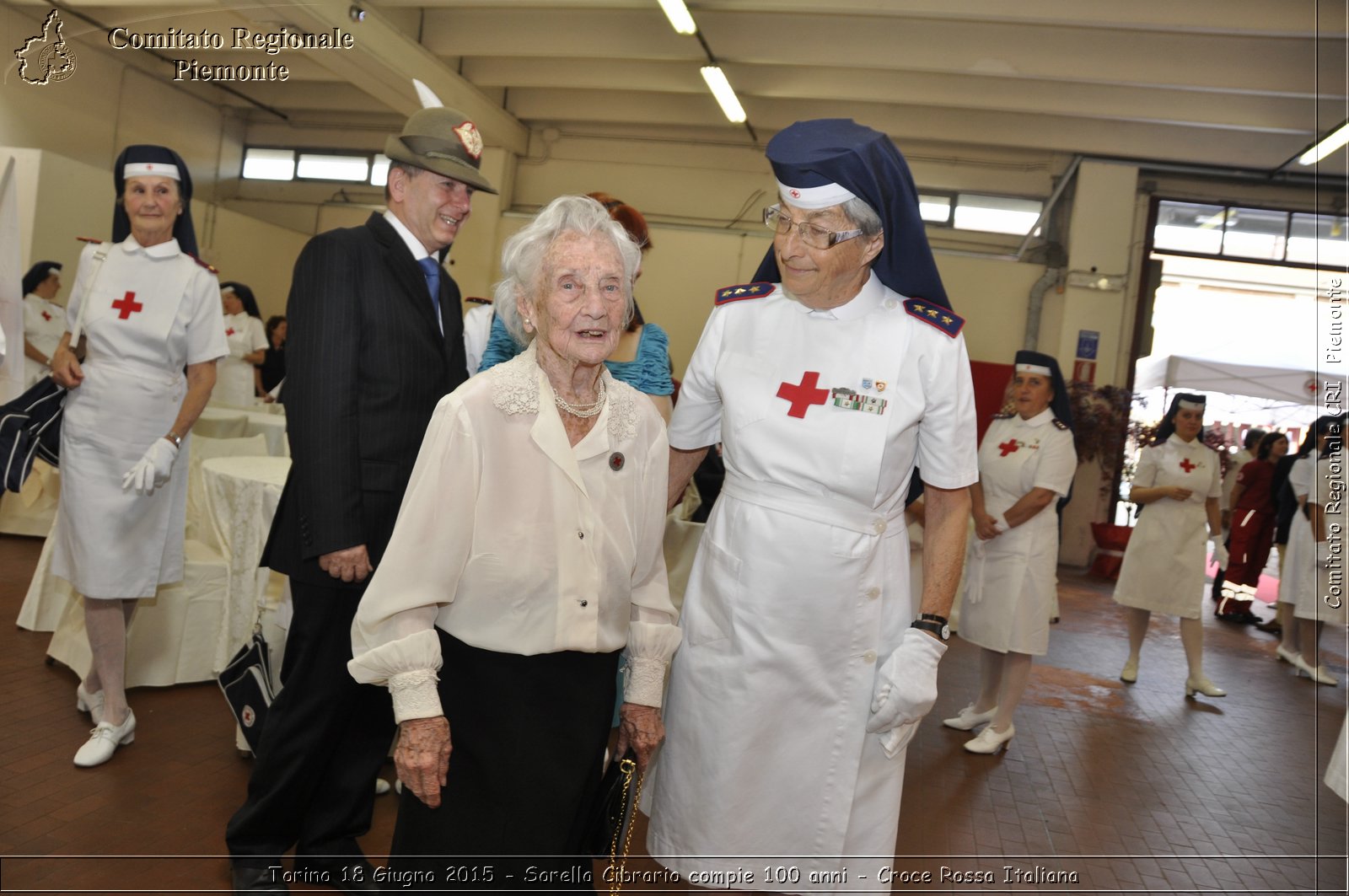 Torino 18 Giugno 2015 - Sorella Cibrario compie 100 anni - Croce Rossa Italiana- Comitato Regionale del Piemonte