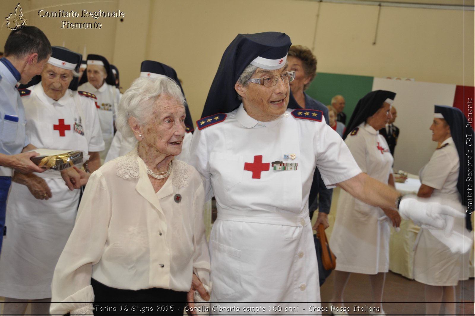 Torino 18 Giugno 2015 - Sorella Cibrario compie 100 anni - Croce Rossa Italiana- Comitato Regionale del Piemonte