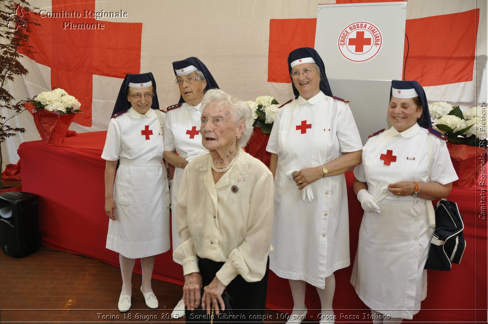 Torino 18 Giugno 2015 - Sorella Cibrario compie 100 anni - Croce Rossa Italiana- Comitato Regionale del Piemonte