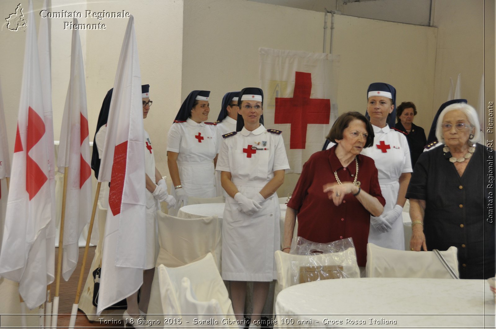 Torino 18 Giugno 2015 - Sorella Cibrario compie 100 anni - Croce Rossa Italiana- Comitato Regionale del Piemonte