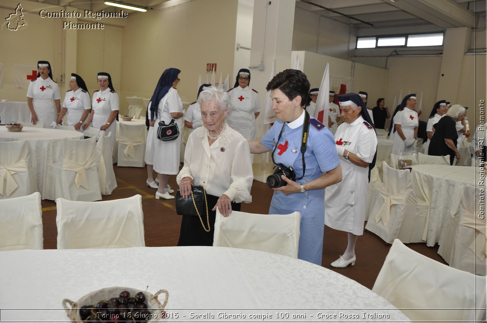 Torino 18 Giugno 2015 - Sorella Cibrario compie 100 anni - Croce Rossa Italiana- Comitato Regionale del Piemonte