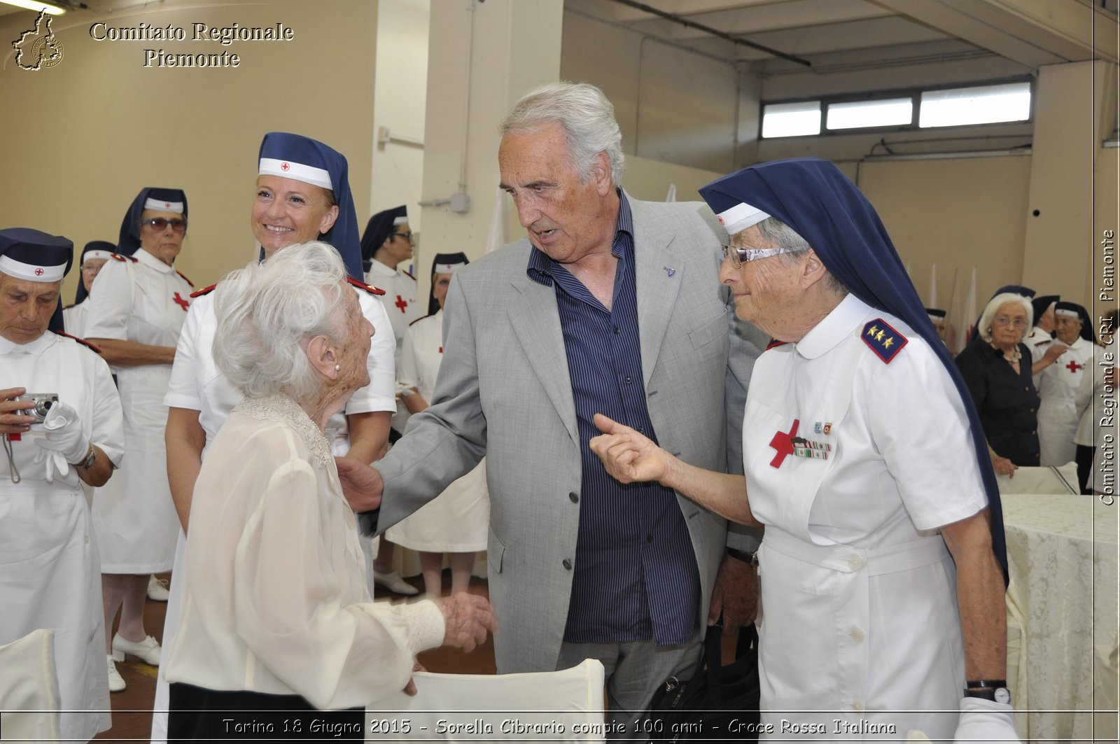 Torino 18 Giugno 2015 - Sorella Cibrario compie 100 anni - Croce Rossa Italiana- Comitato Regionale del Piemonte