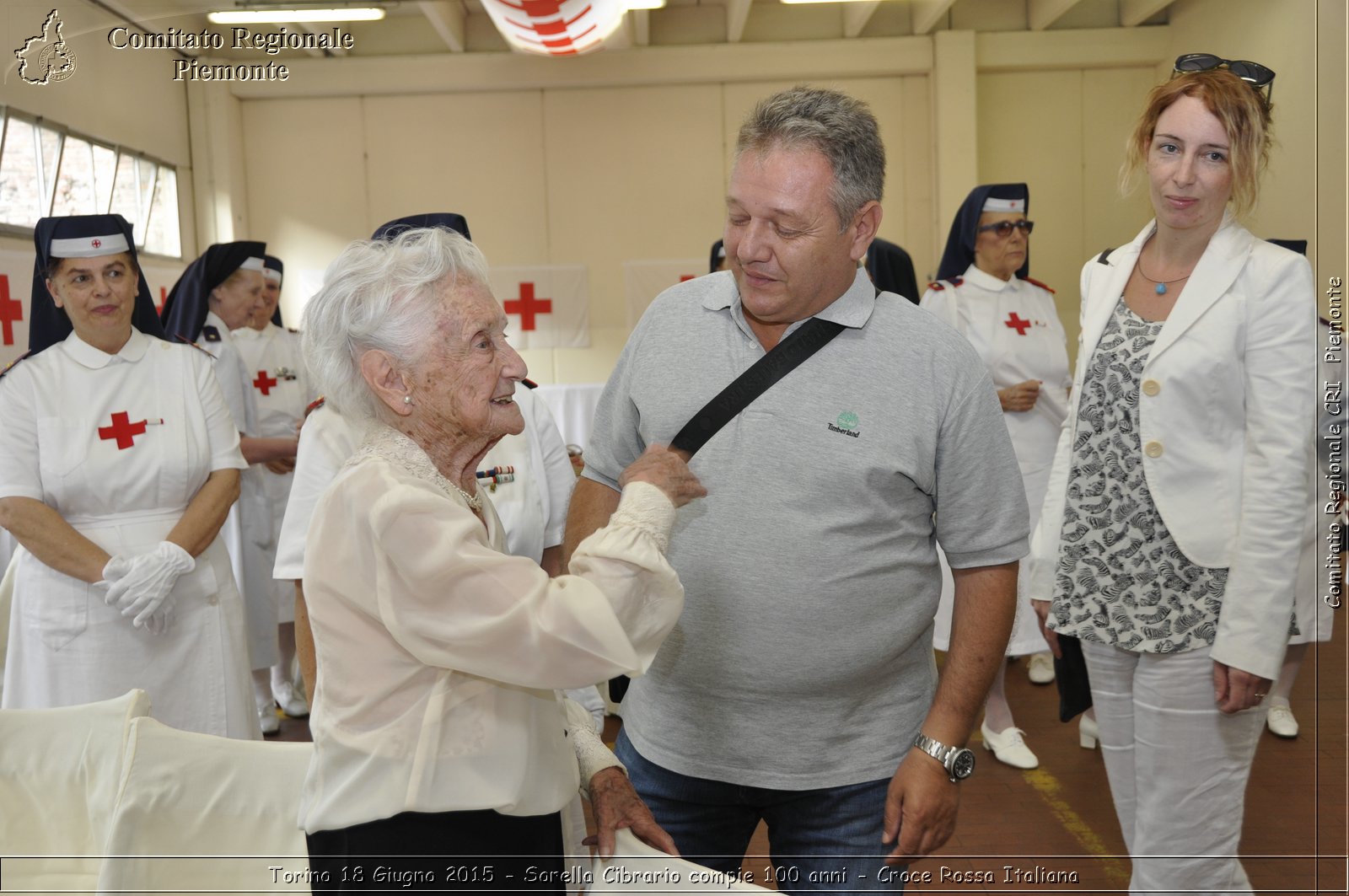 Torino 18 Giugno 2015 - Sorella Cibrario compie 100 anni - Croce Rossa Italiana- Comitato Regionale del Piemonte