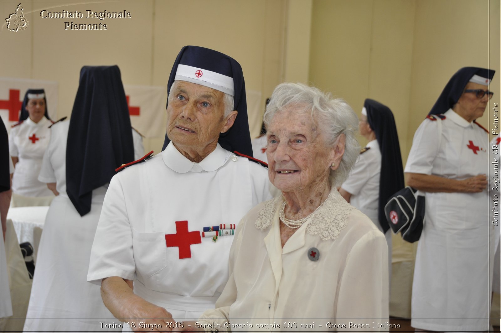 Torino 18 Giugno 2015 - Sorella Cibrario compie 100 anni - Croce Rossa Italiana- Comitato Regionale del Piemonte