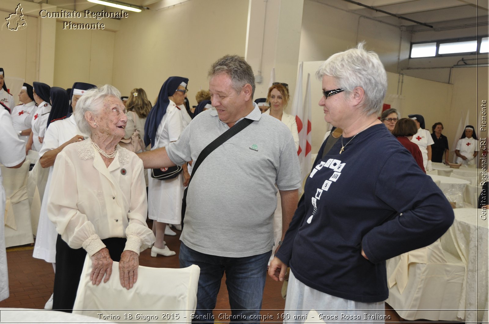 Torino 18 Giugno 2015 - Sorella Cibrario compie 100 anni - Croce Rossa Italiana- Comitato Regionale del Piemonte