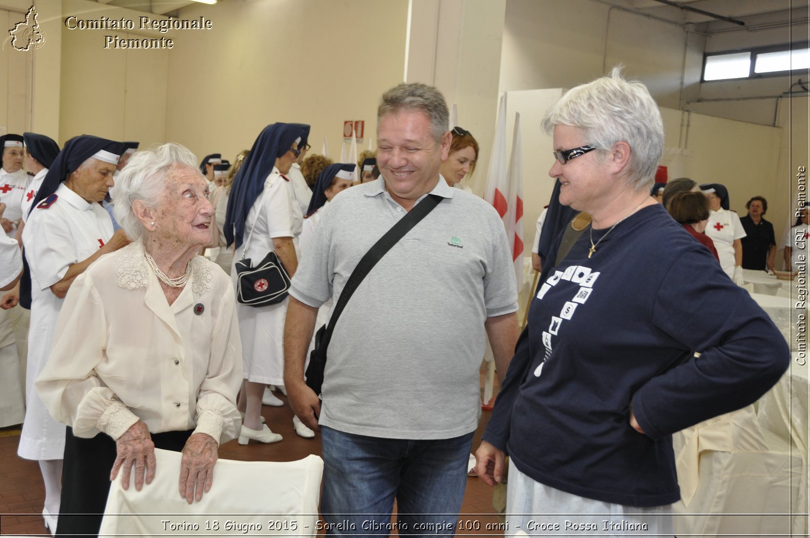 Torino 18 Giugno 2015 - Sorella Cibrario compie 100 anni - Croce Rossa Italiana- Comitato Regionale del Piemonte