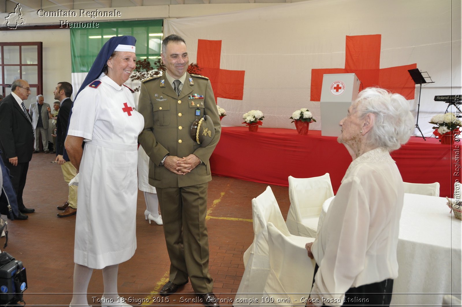 Torino 18 Giugno 2015 - Sorella Cibrario compie 100 anni - Croce Rossa Italiana- Comitato Regionale del Piemonte