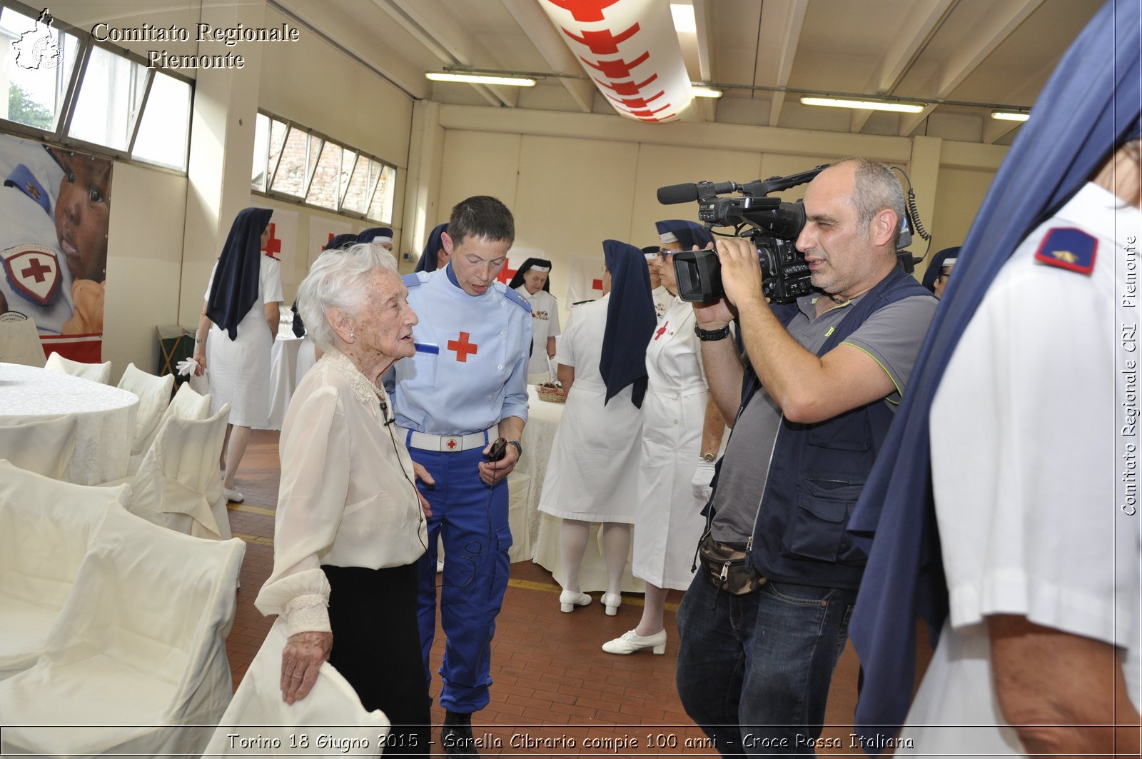 Torino 18 Giugno 2015 - Sorella Cibrario compie 100 anni - Croce Rossa Italiana- Comitato Regionale del Piemonte