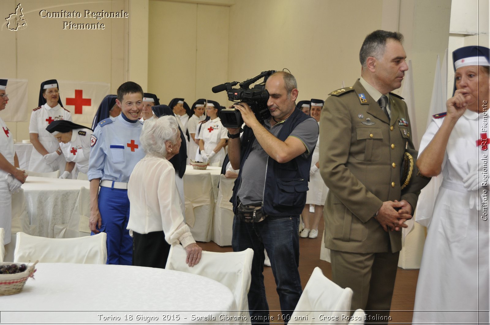 Torino 18 Giugno 2015 - Sorella Cibrario compie 100 anni - Croce Rossa Italiana- Comitato Regionale del Piemonte