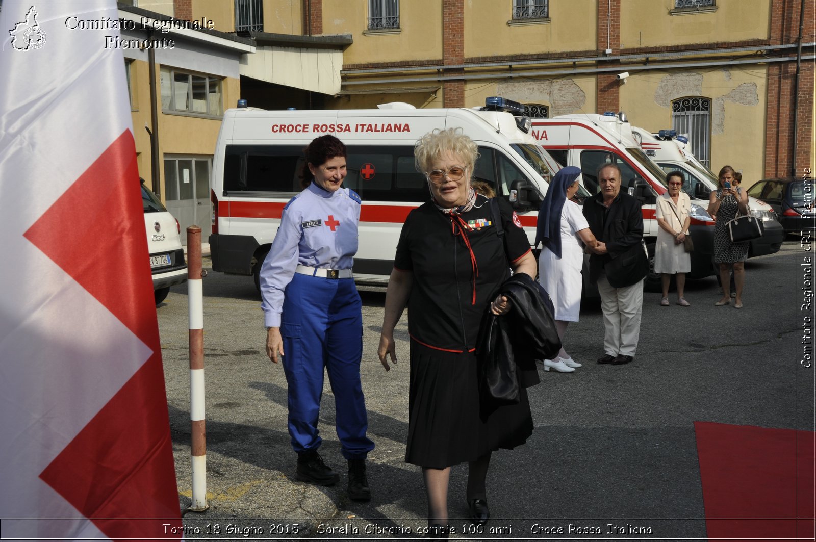 Torino 18 Giugno 2015 - Sorella Cibrario compie 100 anni - Croce Rossa Italiana- Comitato Regionale del Piemonte