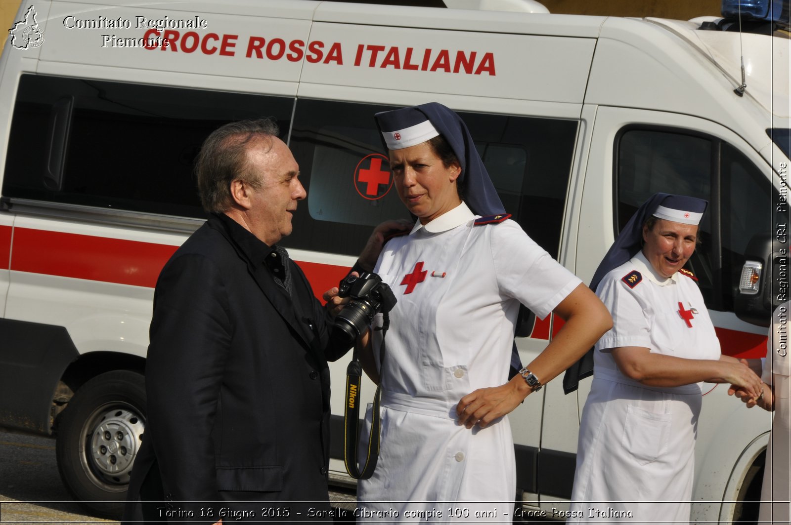 Torino 18 Giugno 2015 - Sorella Cibrario compie 100 anni - Croce Rossa Italiana- Comitato Regionale del Piemonte