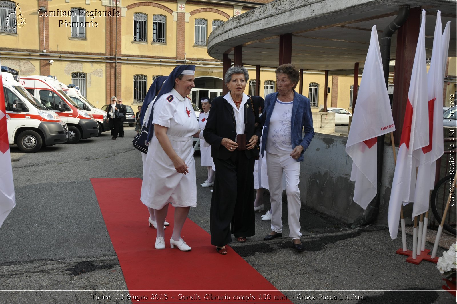 Torino 18 Giugno 2015 - Sorella Cibrario compie 100 anni - Croce Rossa Italiana- Comitato Regionale del Piemonte