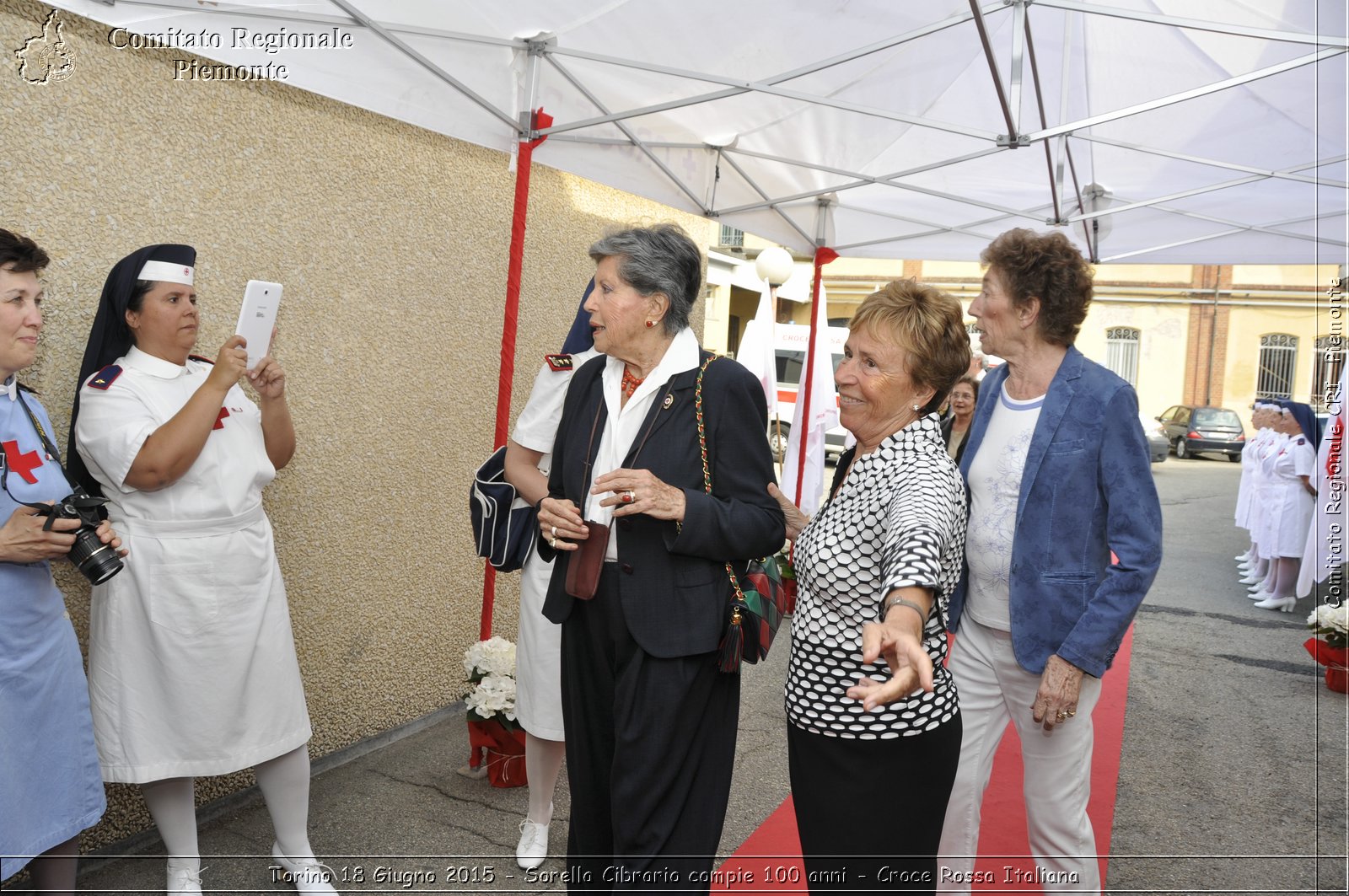 Torino 18 Giugno 2015 - Sorella Cibrario compie 100 anni - Croce Rossa Italiana- Comitato Regionale del Piemonte