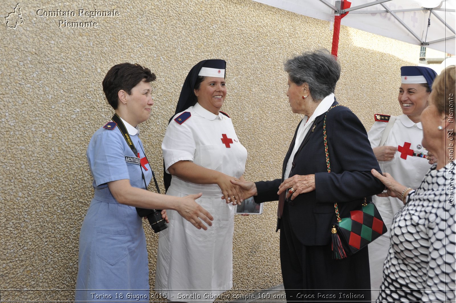 Torino 18 Giugno 2015 - Sorella Cibrario compie 100 anni - Croce Rossa Italiana- Comitato Regionale del Piemonte