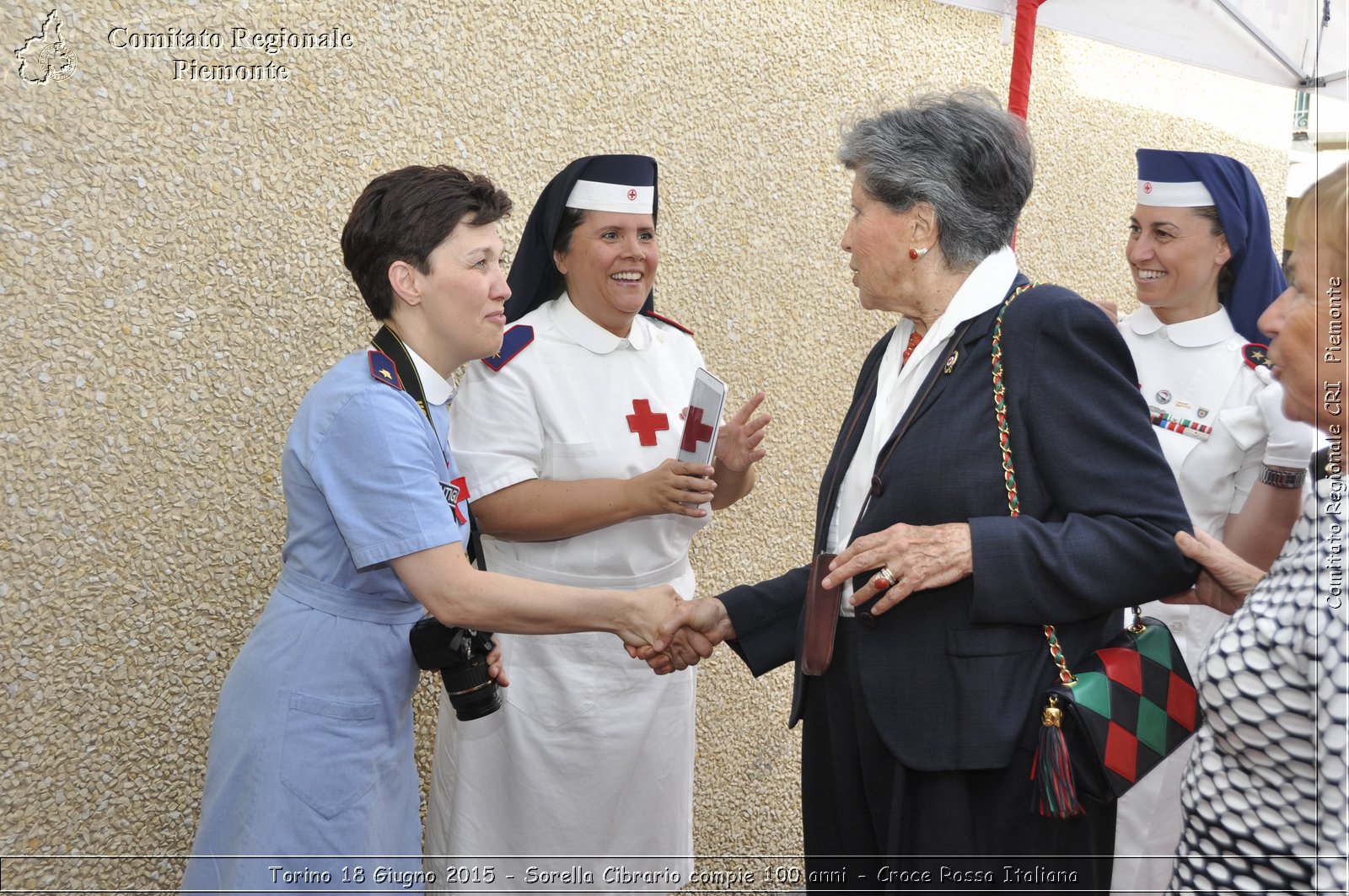 Torino 18 Giugno 2015 - Sorella Cibrario compie 100 anni - Croce Rossa Italiana- Comitato Regionale del Piemonte