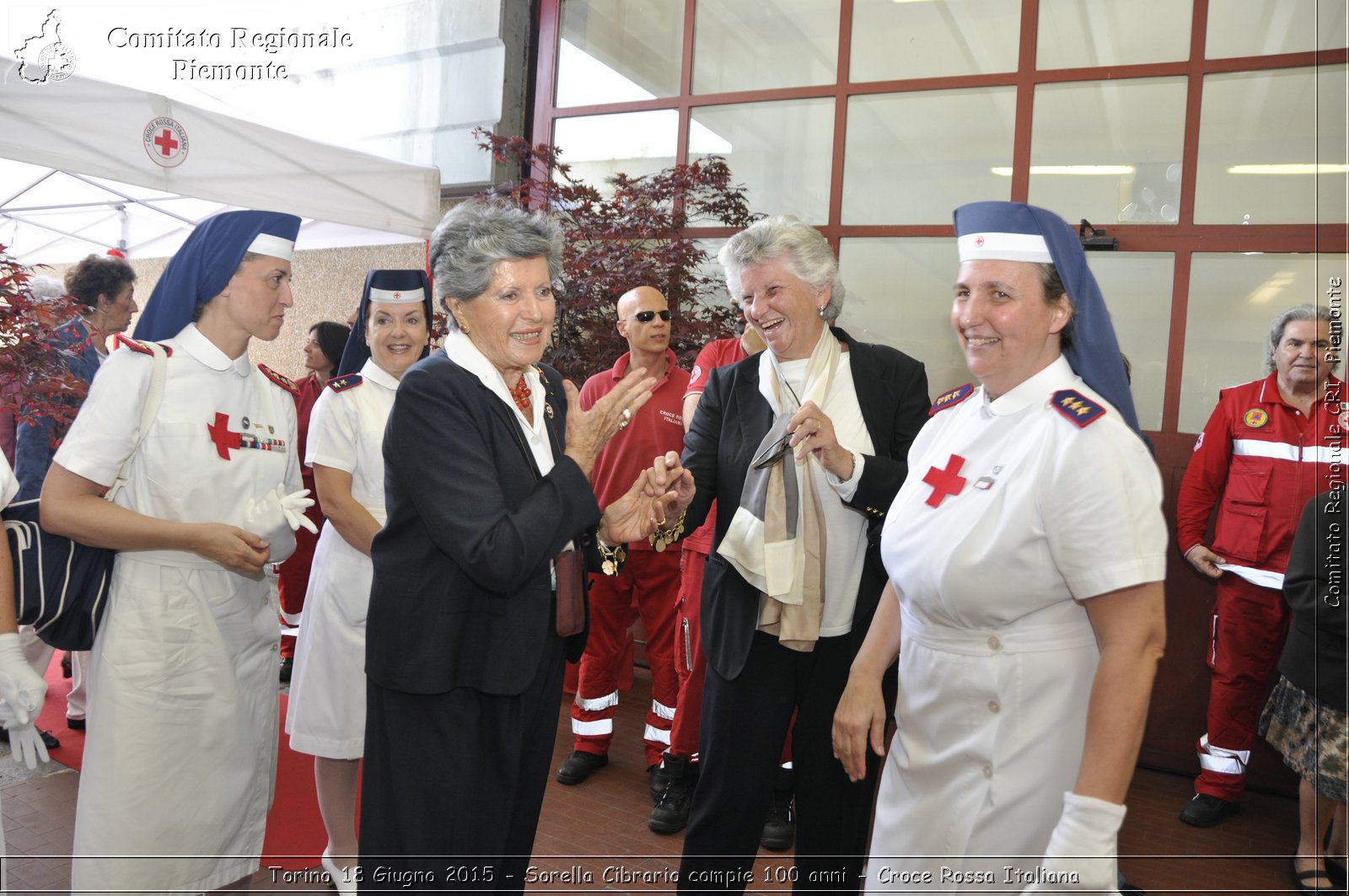 Torino 18 Giugno 2015 - Sorella Cibrario compie 100 anni - Croce Rossa Italiana- Comitato Regionale del Piemonte