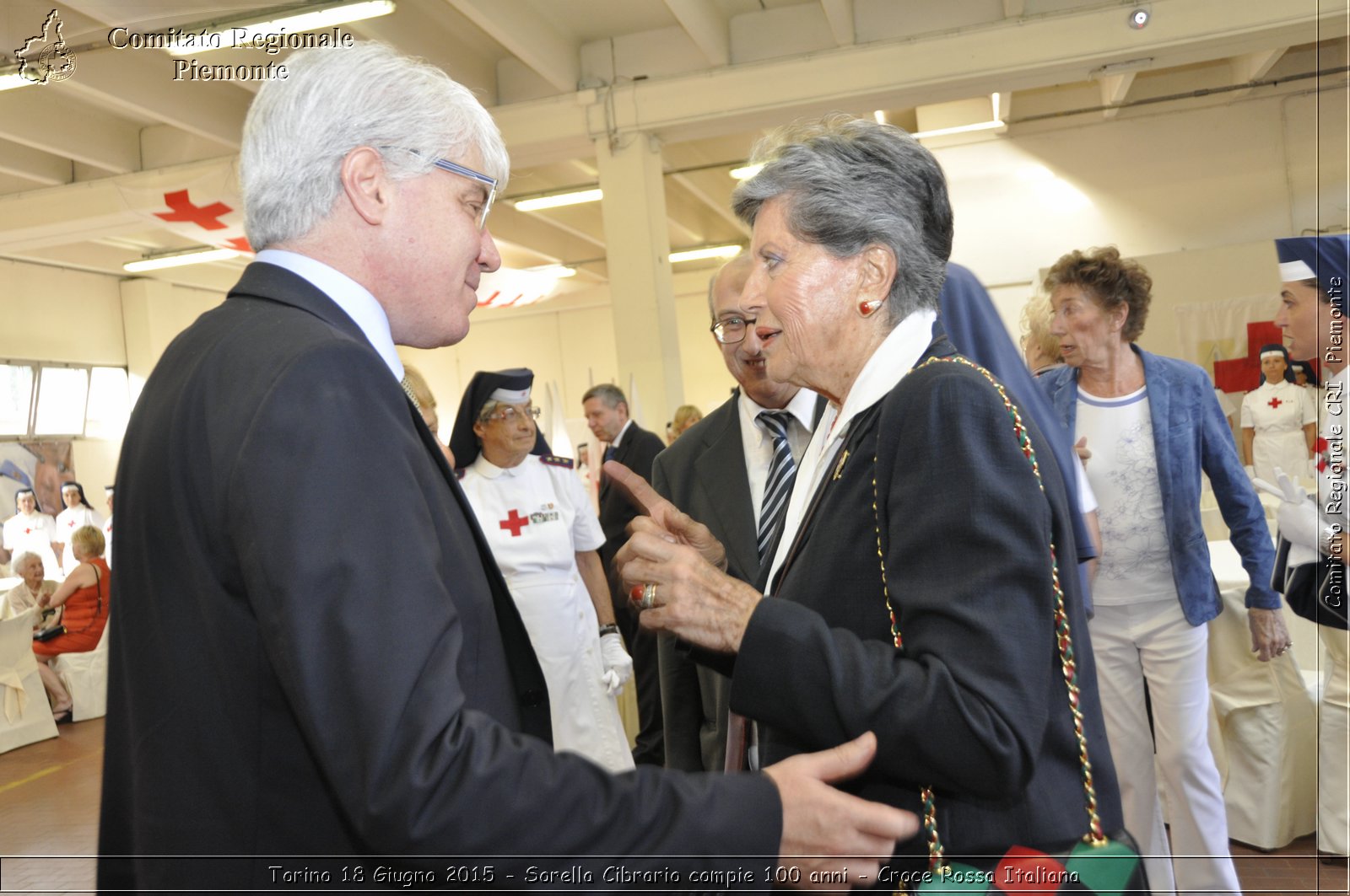 Torino 18 Giugno 2015 - Sorella Cibrario compie 100 anni - Croce Rossa Italiana- Comitato Regionale del Piemonte