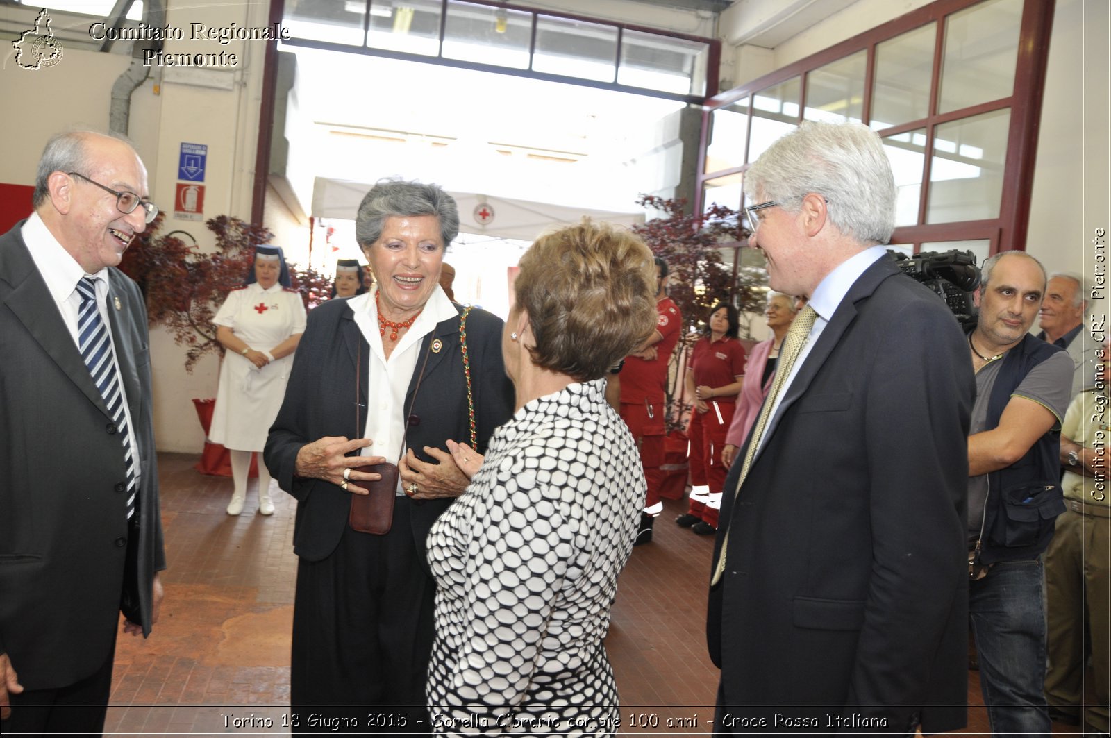 Torino 18 Giugno 2015 - Sorella Cibrario compie 100 anni - Croce Rossa Italiana- Comitato Regionale del Piemonte