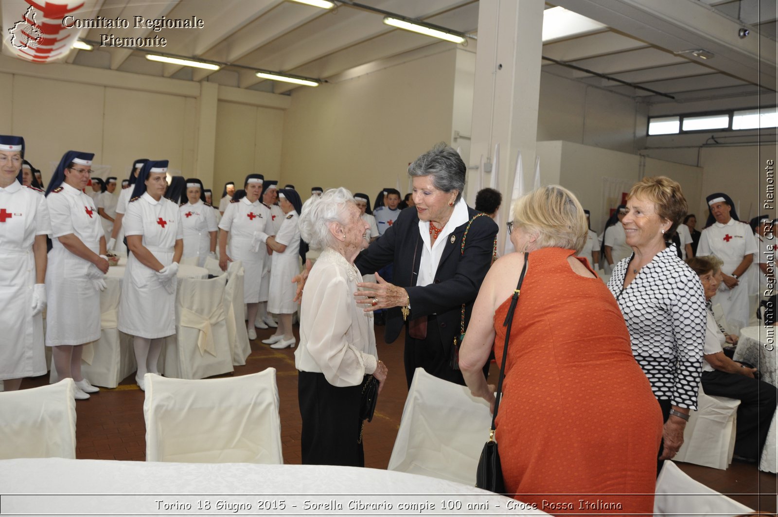 Torino 18 Giugno 2015 - Sorella Cibrario compie 100 anni - Croce Rossa Italiana- Comitato Regionale del Piemonte