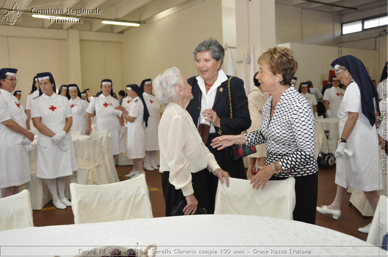 Torino 18 Giugno 2015 - Sorella Cibrario compie 100 anni - Croce Rossa Italiana- Comitato Regionale del Piemonte