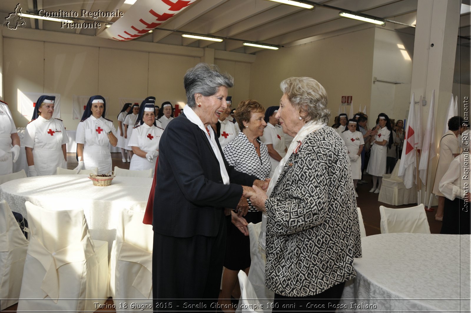 Torino 18 Giugno 2015 - Sorella Cibrario compie 100 anni - Croce Rossa Italiana- Comitato Regionale del Piemonte