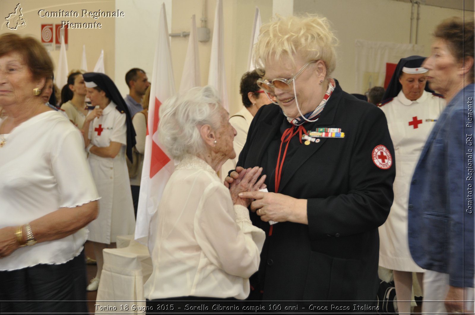 Torino 18 Giugno 2015 - Sorella Cibrario compie 100 anni - Croce Rossa Italiana- Comitato Regionale del Piemonte