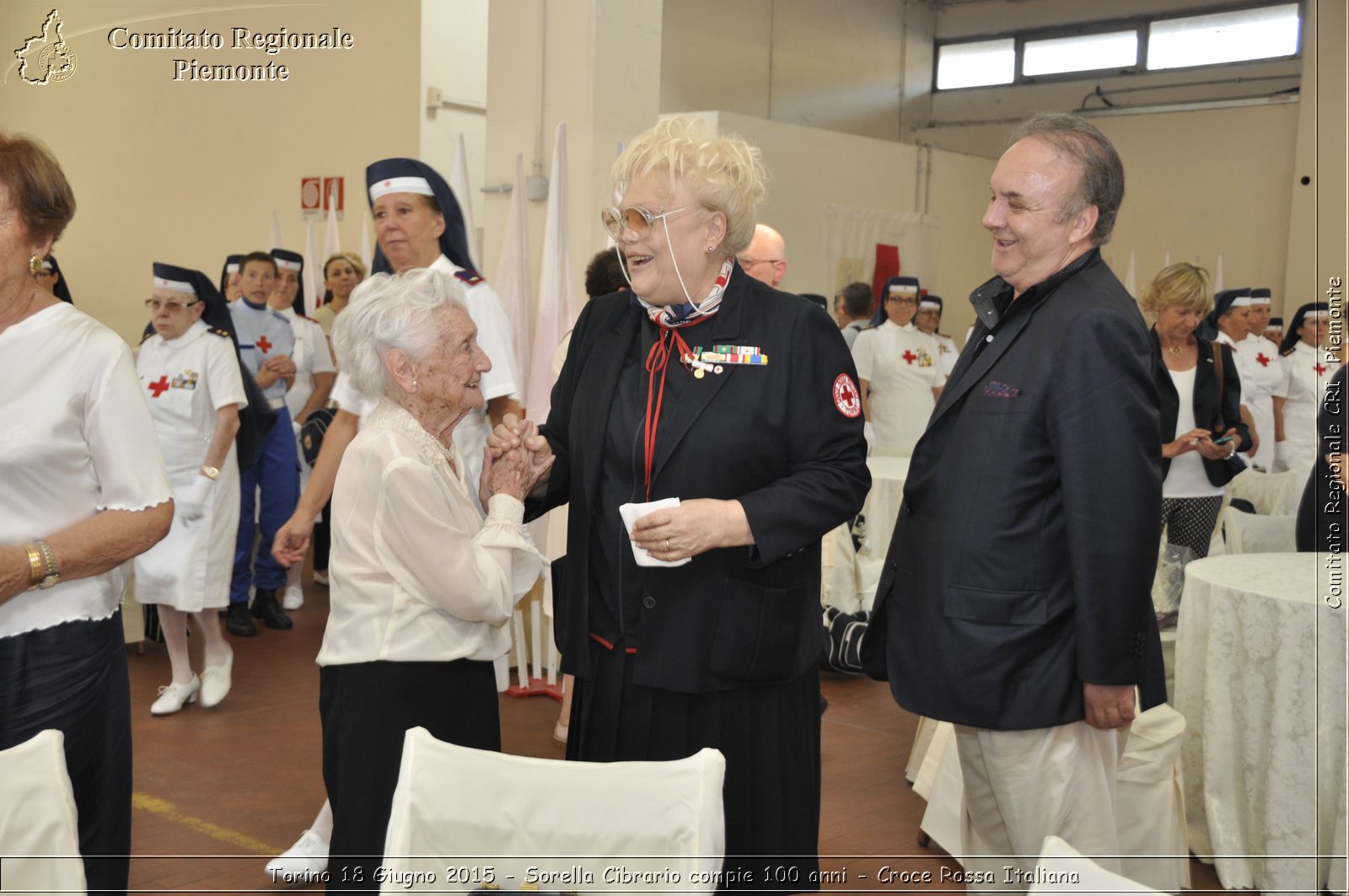 Torino 18 Giugno 2015 - Sorella Cibrario compie 100 anni - Croce Rossa Italiana- Comitato Regionale del Piemonte