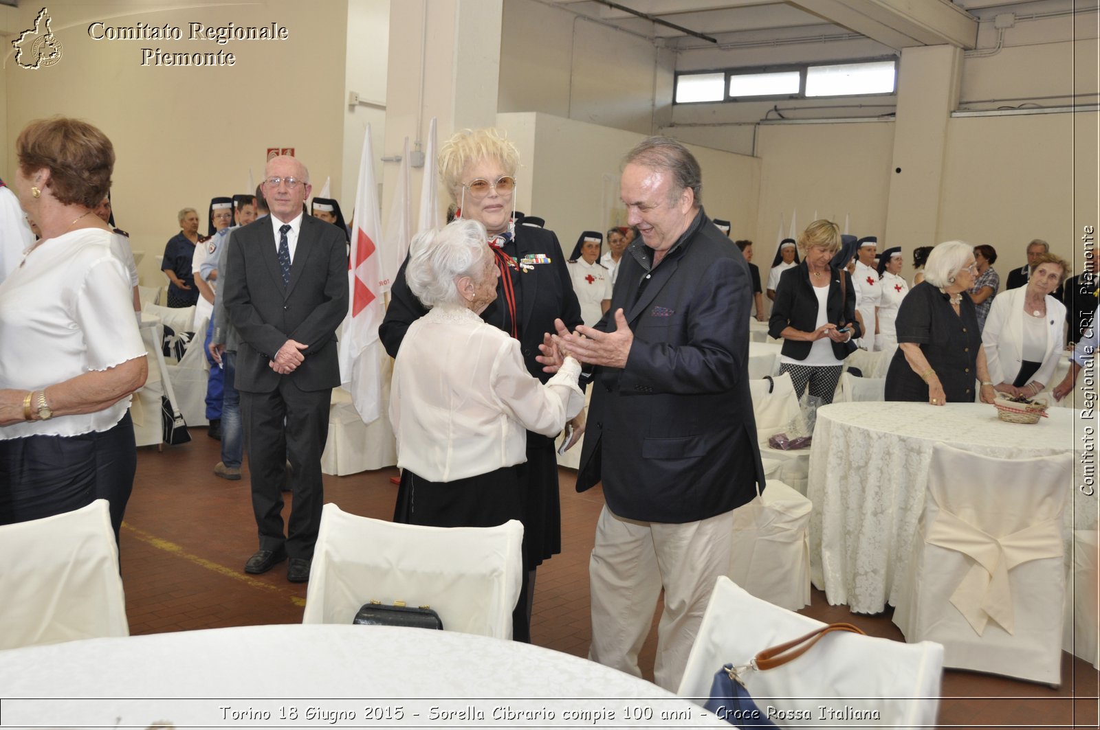 Torino 18 Giugno 2015 - Sorella Cibrario compie 100 anni - Croce Rossa Italiana- Comitato Regionale del Piemonte