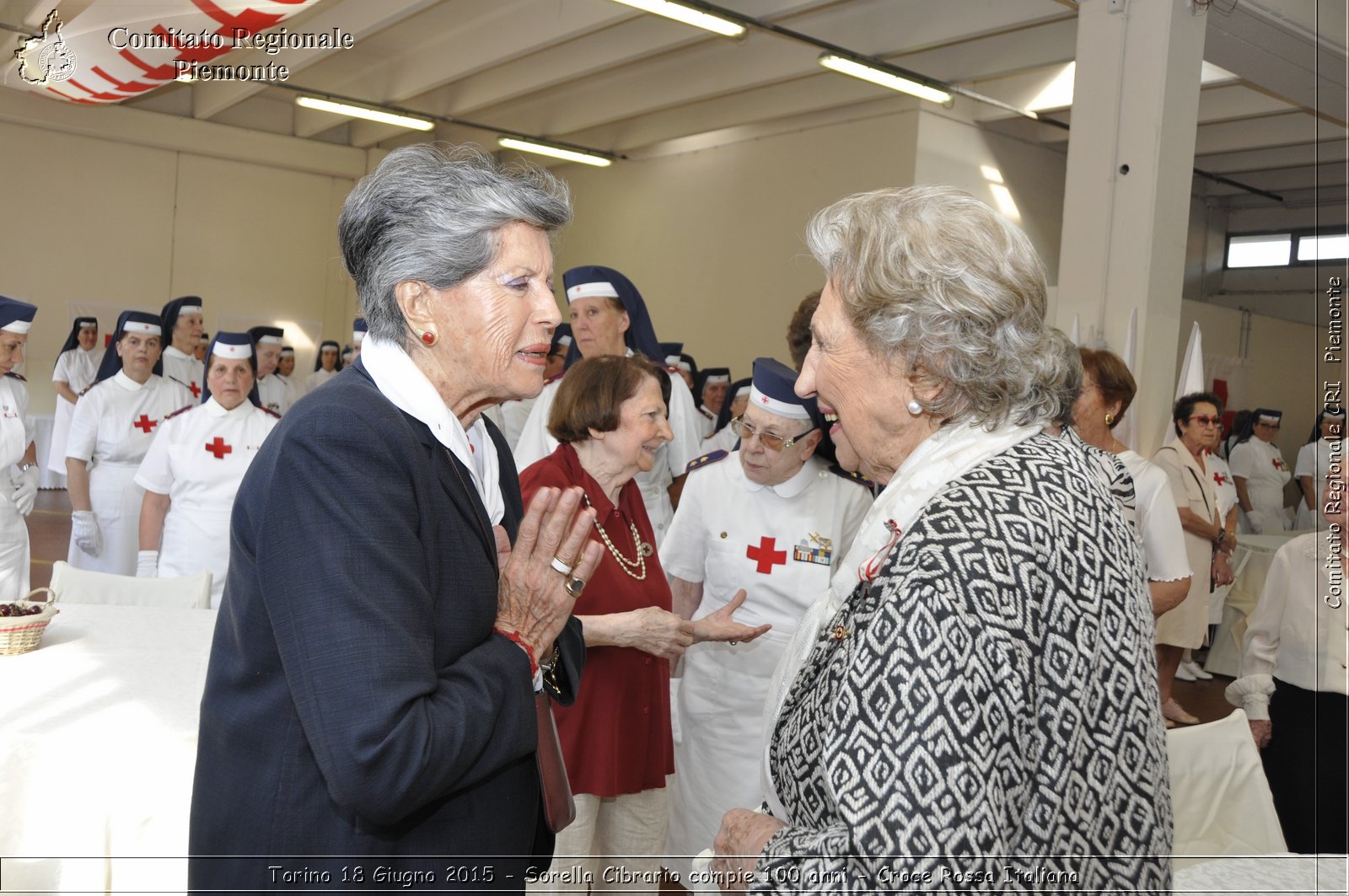 Torino 18 Giugno 2015 - Sorella Cibrario compie 100 anni - Croce Rossa Italiana- Comitato Regionale del Piemonte