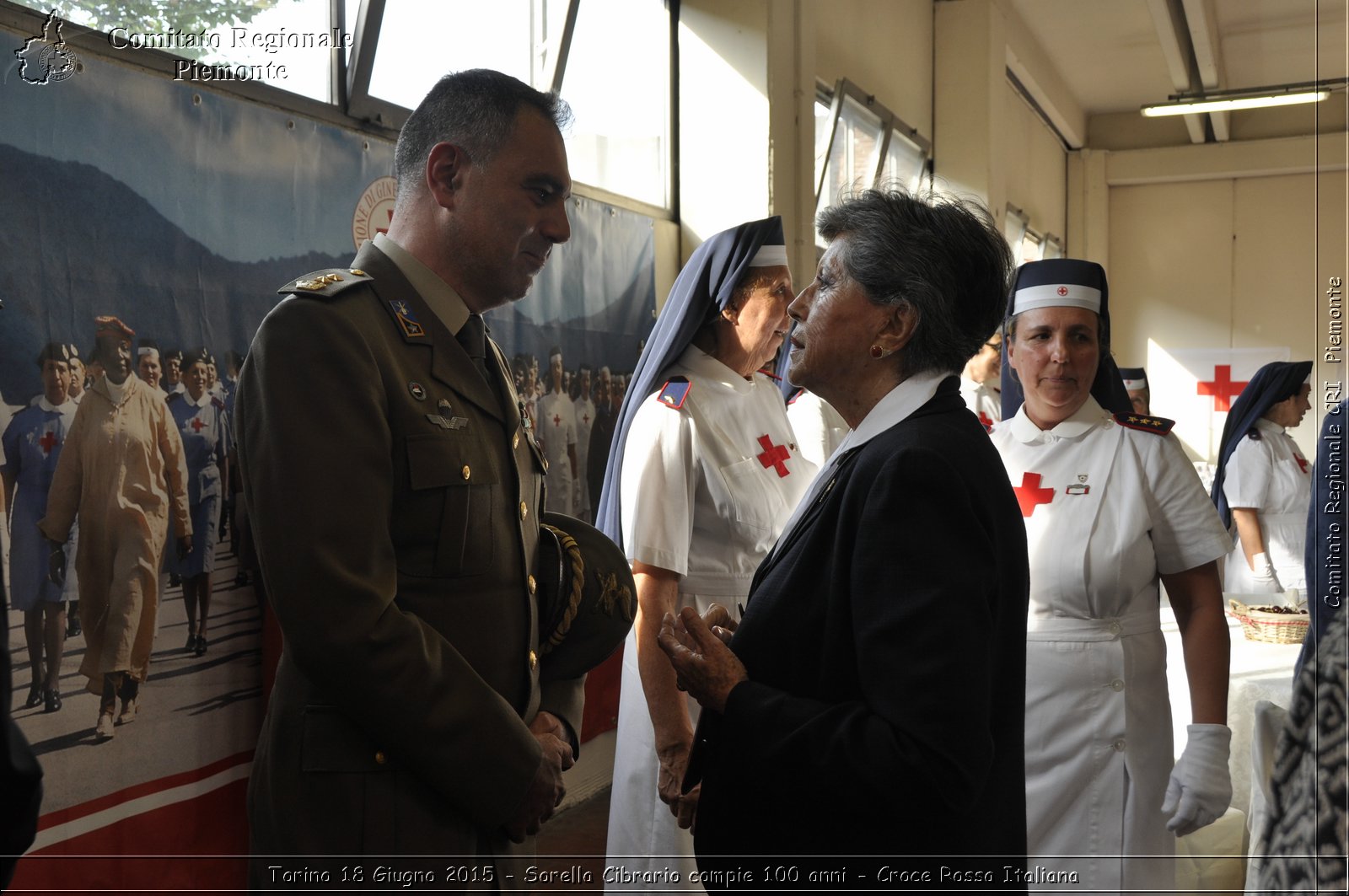 Torino 18 Giugno 2015 - Sorella Cibrario compie 100 anni - Croce Rossa Italiana- Comitato Regionale del Piemonte