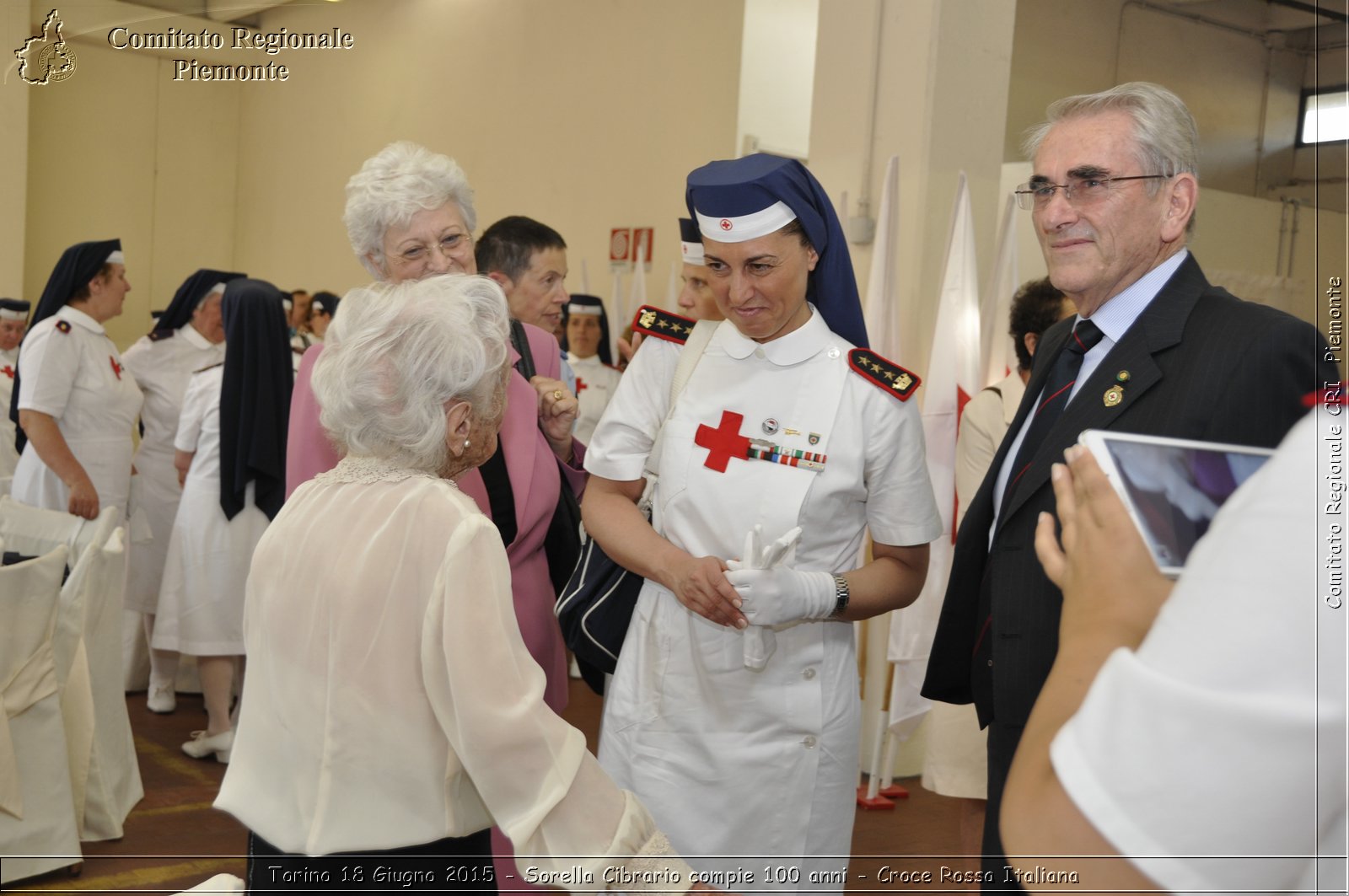 Torino 18 Giugno 2015 - Sorella Cibrario compie 100 anni - Croce Rossa Italiana- Comitato Regionale del Piemonte