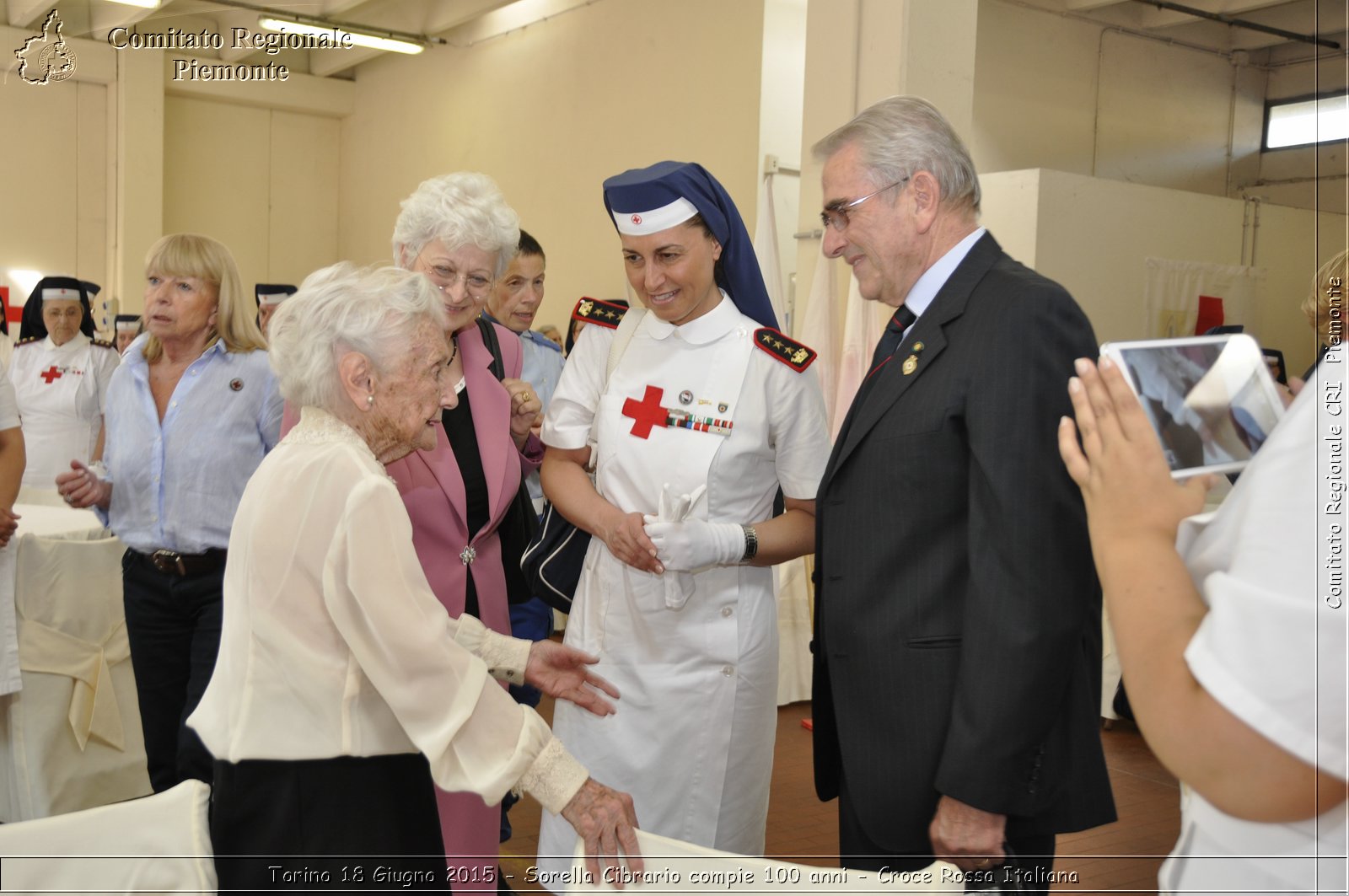 Torino 18 Giugno 2015 - Sorella Cibrario compie 100 anni - Croce Rossa Italiana- Comitato Regionale del Piemonte