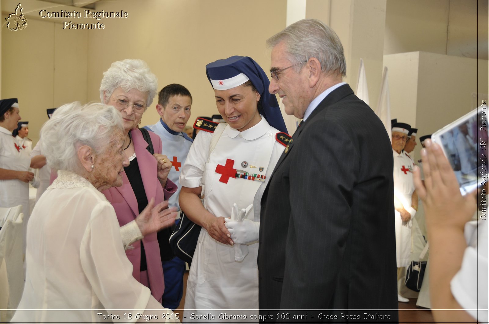 Torino 18 Giugno 2015 - Sorella Cibrario compie 100 anni - Croce Rossa Italiana- Comitato Regionale del Piemonte