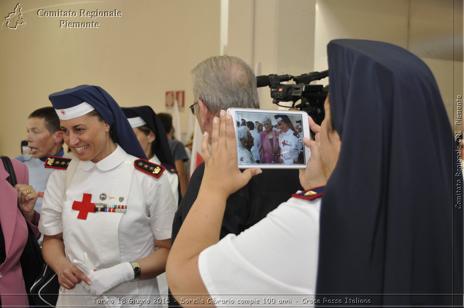 Torino 18 Giugno 2015 - Sorella Cibrario compie 100 anni - Croce Rossa Italiana- Comitato Regionale del Piemonte