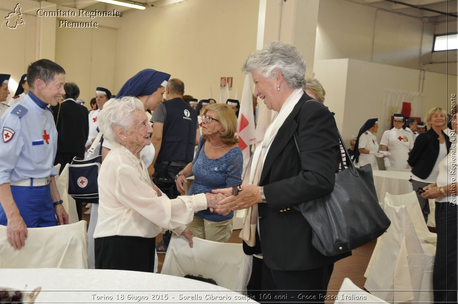 Torino 18 Giugno 2015 - Sorella Cibrario compie 100 anni - Croce Rossa Italiana- Comitato Regionale del Piemonte