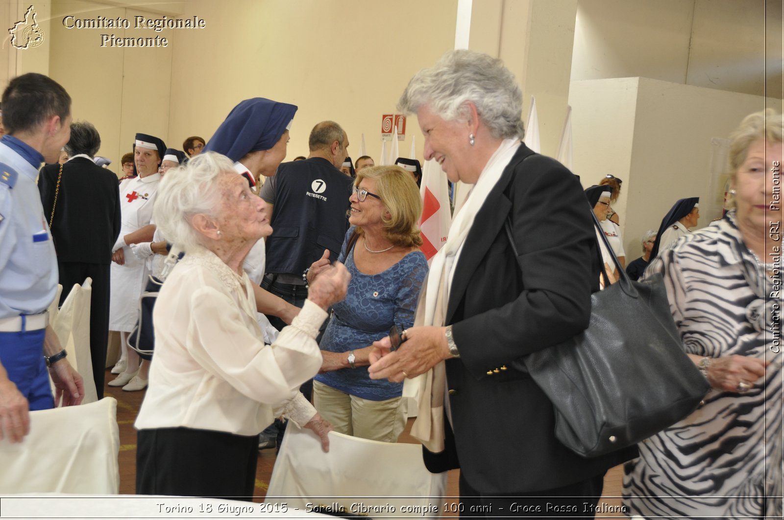 Torino 18 Giugno 2015 - Sorella Cibrario compie 100 anni - Croce Rossa Italiana- Comitato Regionale del Piemonte