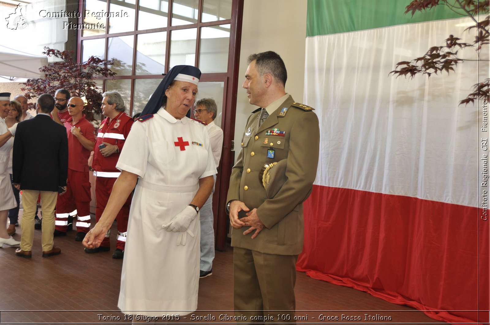 Torino 18 Giugno 2015 - Sorella Cibrario compie 100 anni - Croce Rossa Italiana- Comitato Regionale del Piemonte