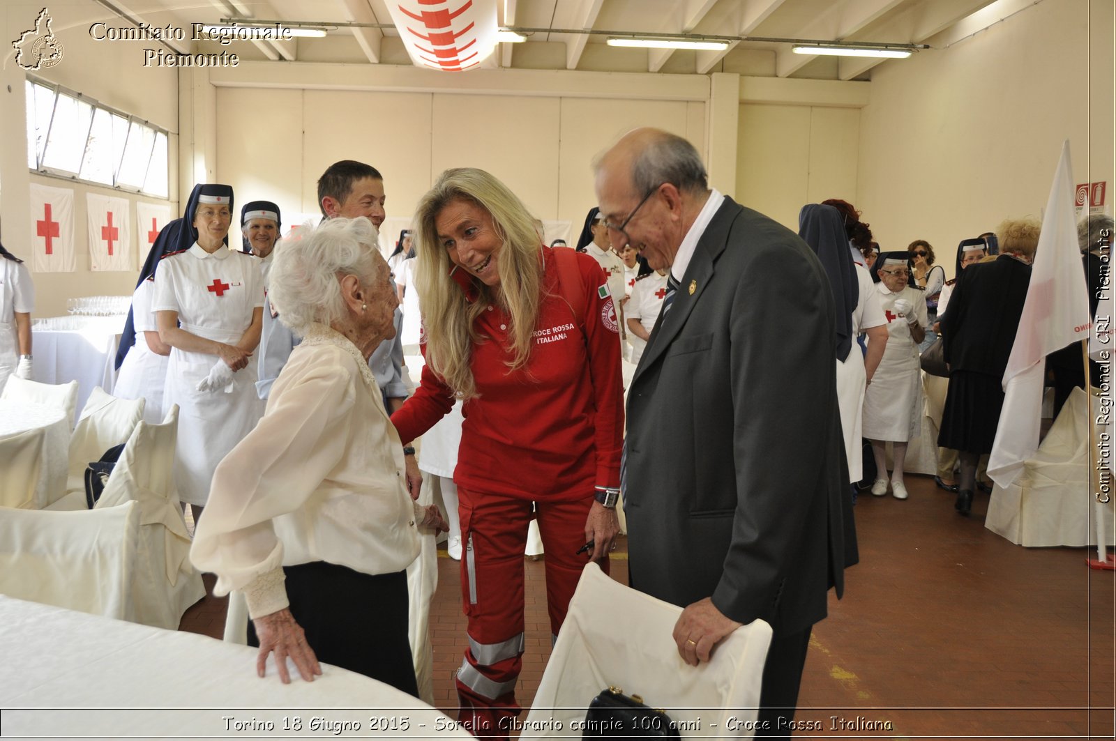 Torino 18 Giugno 2015 - Sorella Cibrario compie 100 anni - Croce Rossa Italiana- Comitato Regionale del Piemonte